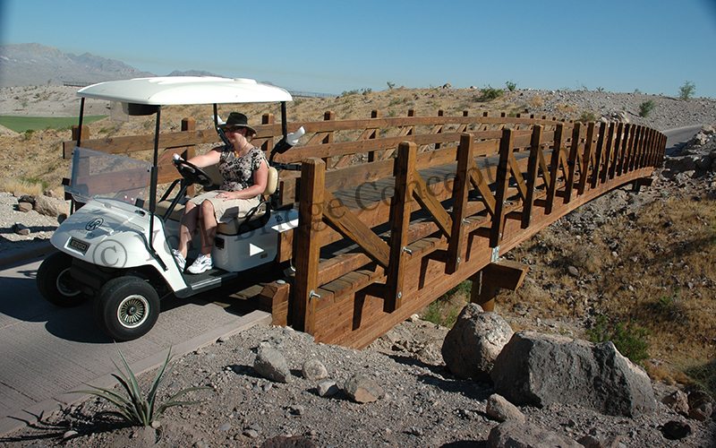 Laughlin Ranch Vehicular & Golf Cart Bridges - Bullhead City, AZ | York Bridge Concepts - Timber Bridge Builders