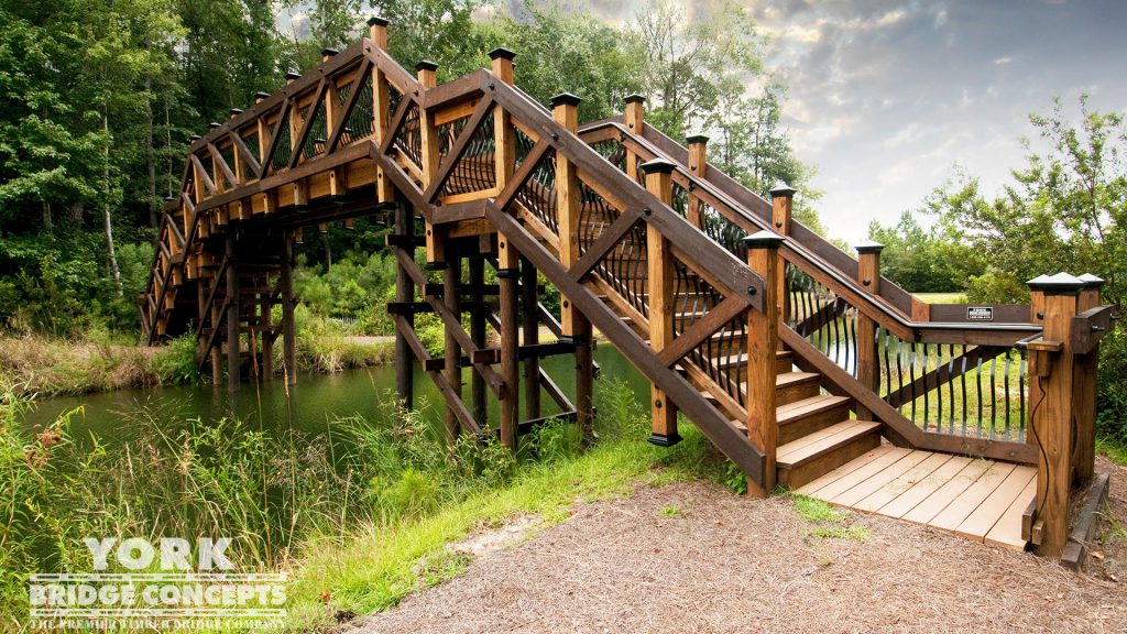 Sanctuary at Hampton Lake Pedestrian Bridge – Bluffton, SC | York Bridge Concepts - Timber Bridge Builders