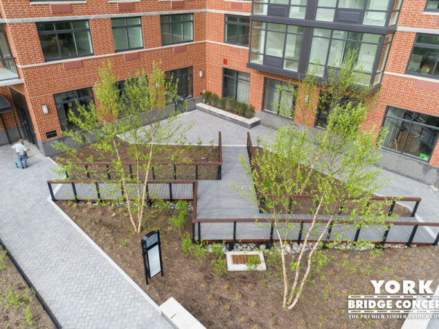 Hudson Tea Pedestrian Bridge - Hoboken, NJ | York Bridge Concepts - Timber Bridge Builders