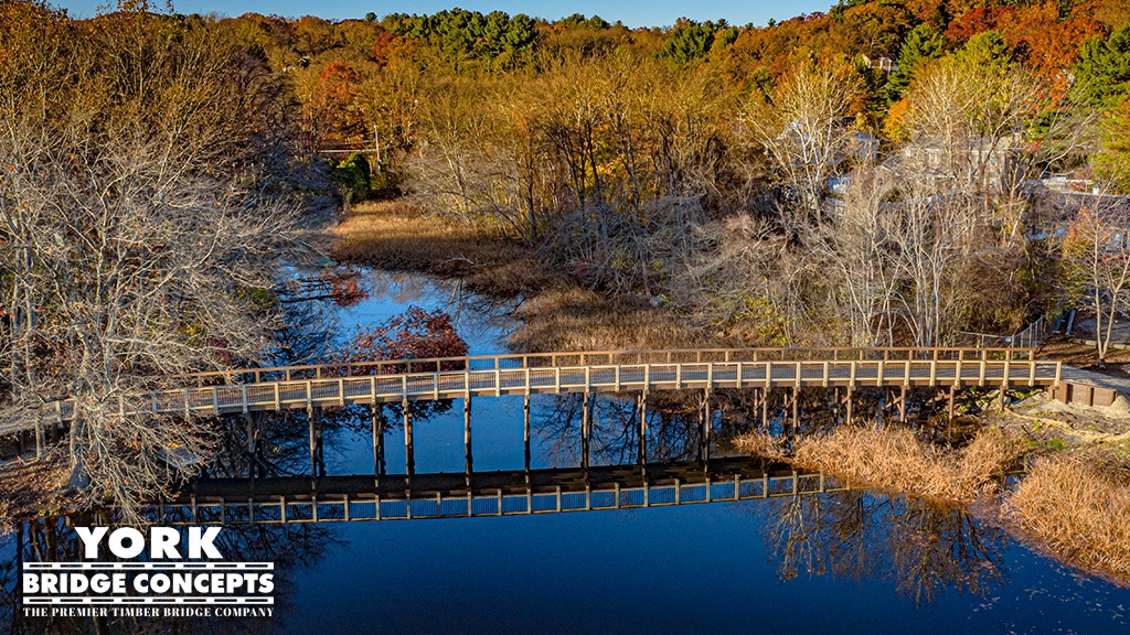 Sudbury Inlet Timber Pedestrian Bridge - Ashland, MA | York Bridge