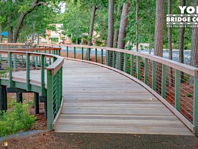 Lakeshore Foundation Pedestrian timber boardwalk. Birmingham, AL