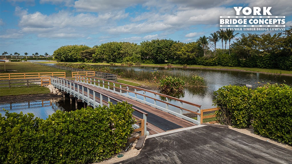 Private Equestrian Farm vehicular bridge with a 5-ton capacity in Wellington, FL