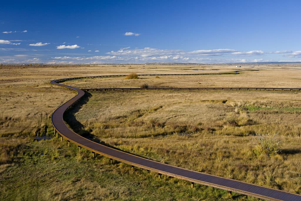 Huntsman Springs Boardwalk in Driggs, Idaho