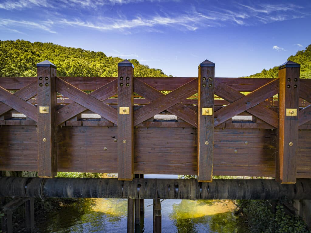 Lake Arrowhead Timber Bridge Aesthetics Designed by York Bridge Concepts