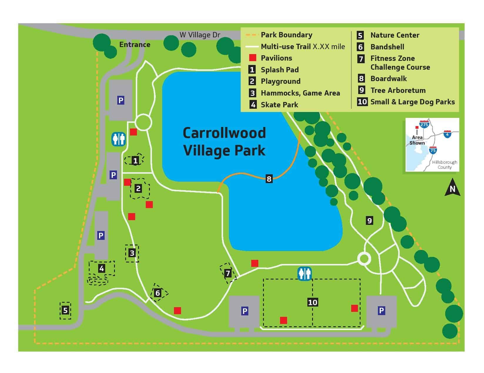 Carrollwood Village Map