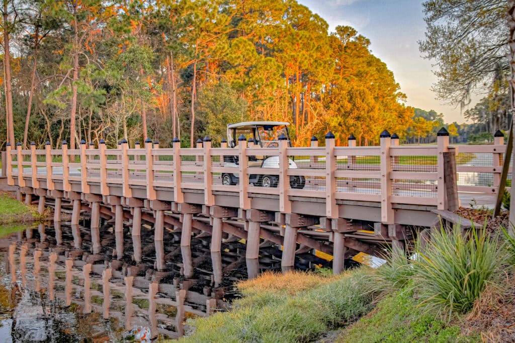 The Four Seasons Tranquilo Golf Resort cart bridge by York Bridge Concepts in Lake Buena Vista, FL