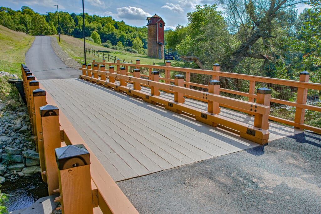 Keystone College Single Lane Timber Bridge Design by York Bridge Concepts