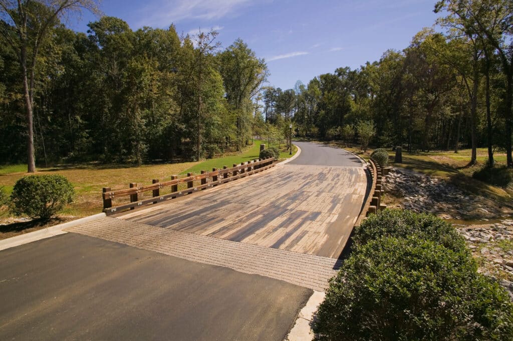 Woodland Creek Bridge Entryway.