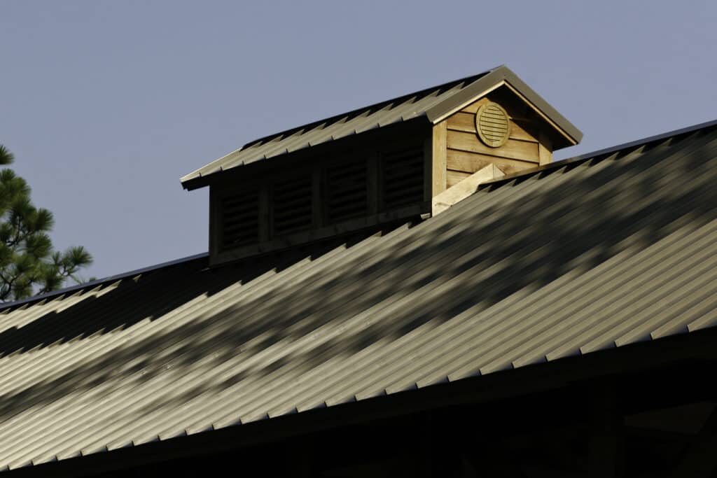 cupola of the covered timber bridge in Southport, NC