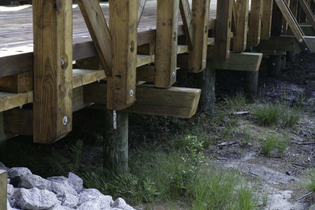 Durability of the Woodlands Park timber bridge