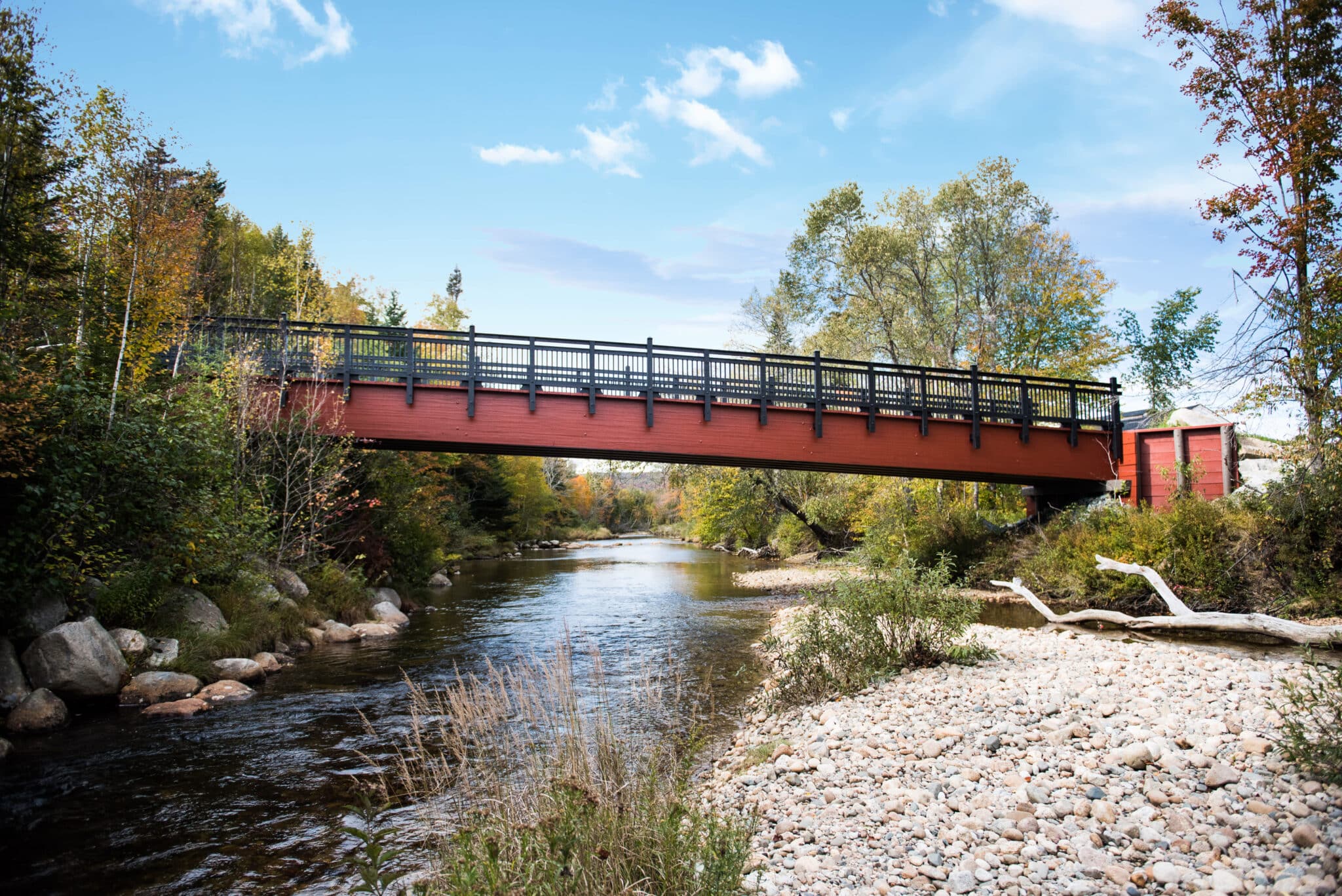 Bretton Woods free-span wood bridge design