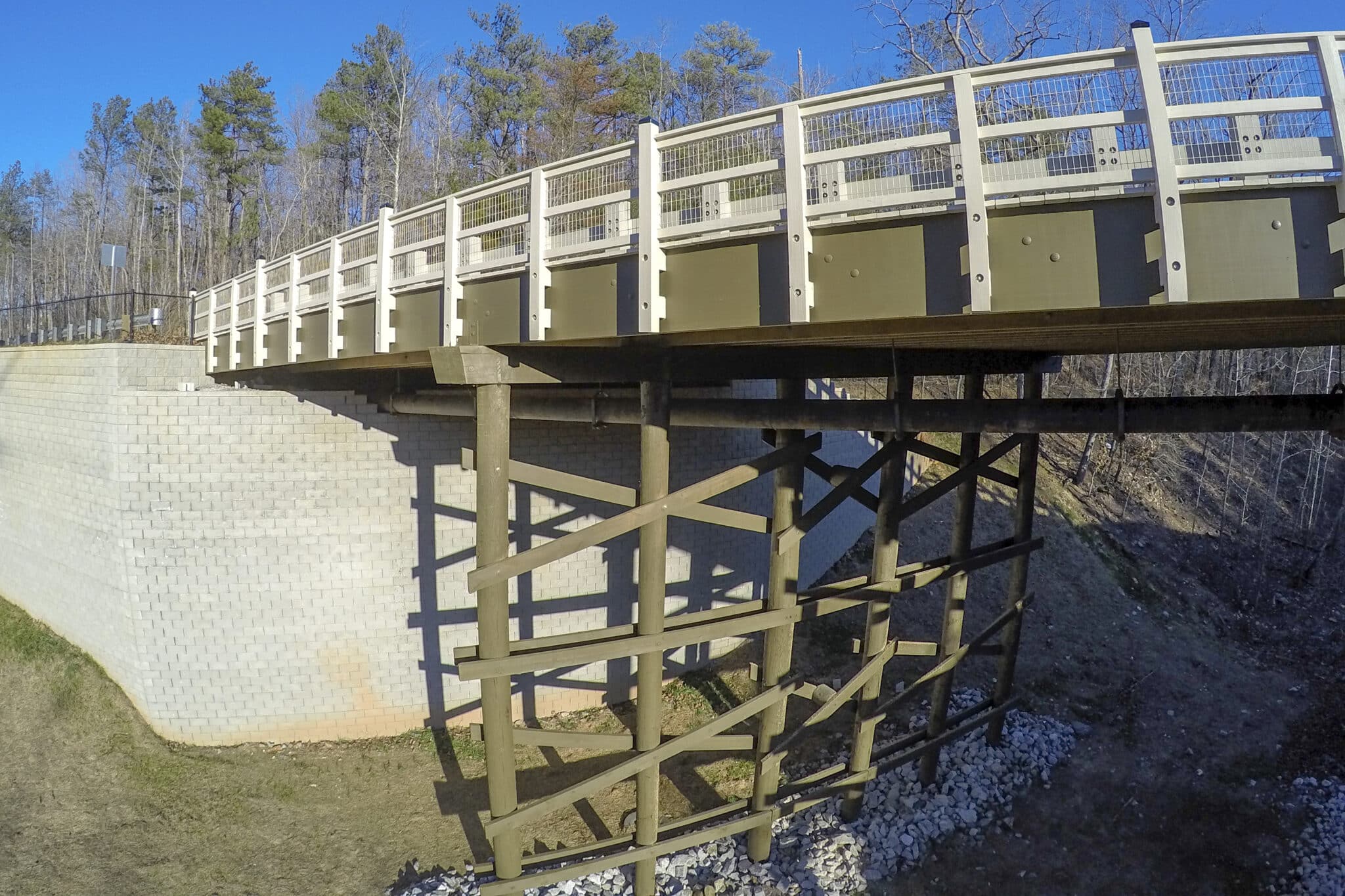 Design & Architecture of Inspired Living timber vehicular bridge by York Bridge Concepts