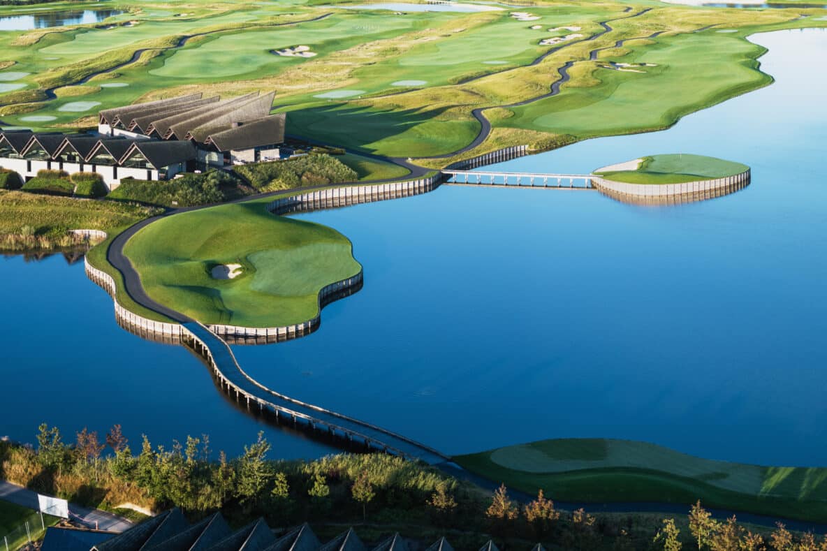 Great Northern Golf Cart Bridges aerial