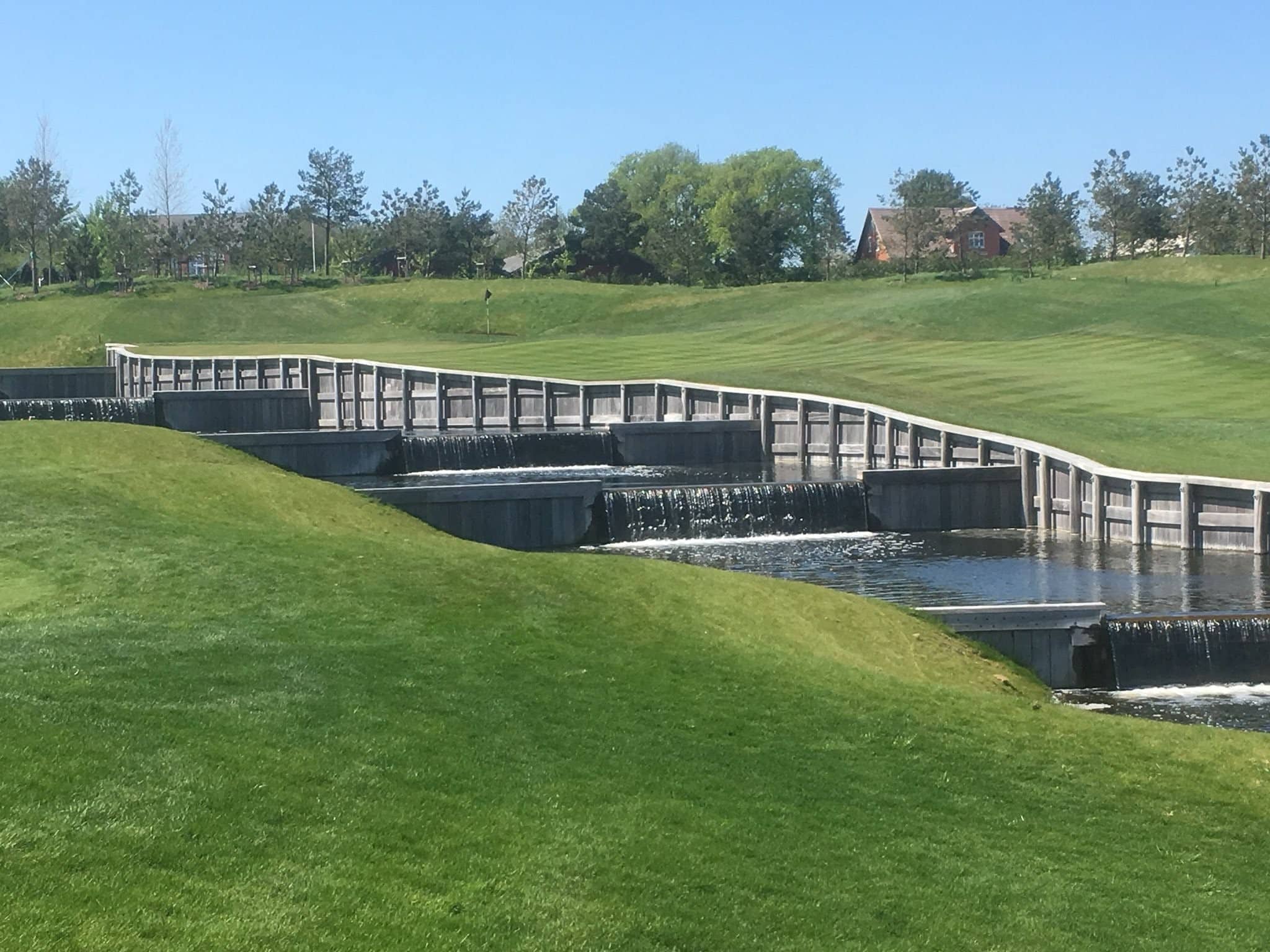 Great Northern Cascading waterfall built by York bridge Concepts