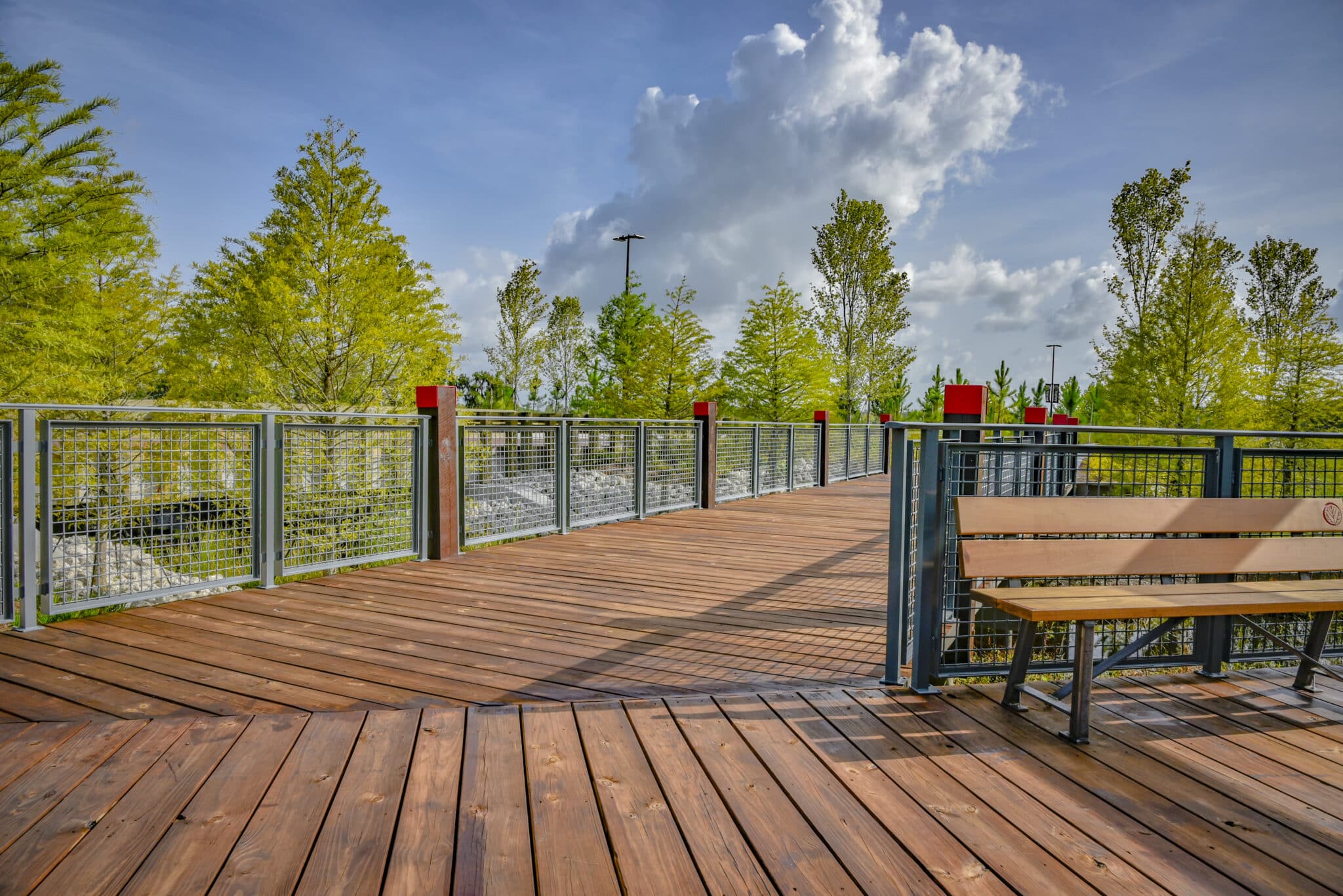 Starkey Ranch boardwalk over wetlands built by York Bridge Concepts in Odessa, FL