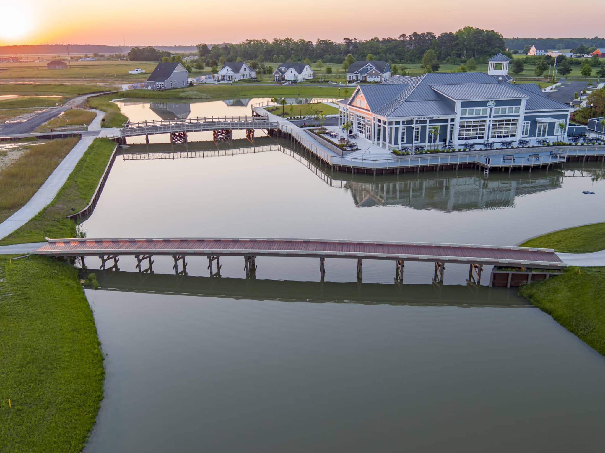 Heritage Shores Cart Bridges in Delaware from York Bridge Concepts.